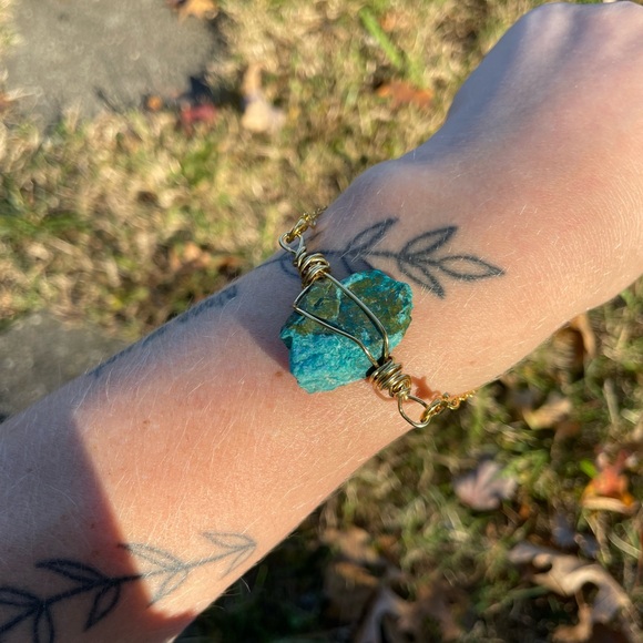Chrysocolla bracelet - Picture 2 of 3